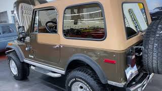 1978 Jeep CJ7  GOLDEN EAGLE  LEVIS EDITION  FACTORY V8 ENGINE [upl. by Htnamas400]