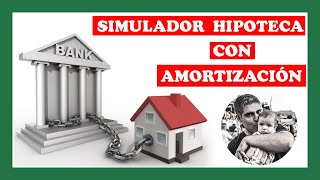 Cuadro simulación hipoteca 🏠 con amortizaciones parciales ✔  Curso de Excel Avanzado [upl. by Beisel]