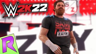 Sami Zayns UPDATED ENTRANCE 2023  WWE 2K22 [upl. by Preiser]