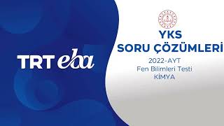 2022 YKS Sınav Soru Çözümü Kimya AYT [upl. by Burkle624]