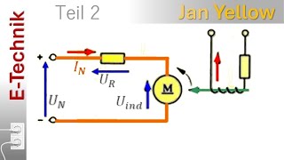 fremderregter Gleichstrommotor Aufgabe zu induzierte Spannung Maschinenkonstante Drehzahl DCM 07 [upl. by Ehcram]