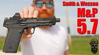 The Truth About The SampW MampP 57 1000 Round Review A Real Life Ray Gun [upl. by Anafetse]