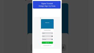 Figma Tutorial Design Mobile Sign Up form figma figmatutorials [upl. by Neelyk568]