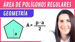 ÁREA de POLÍGONOS REGULARES 📝 Figuras Planas [upl. by Spragens]