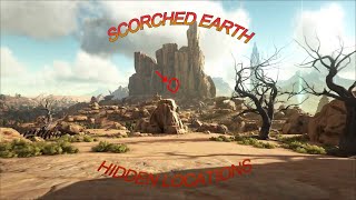 TOP 5 Scorched Earth Hidden Base Locations 2023 Ark Survival Evolved Plus bonus [upl. by Brok]