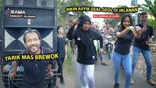 NIA DIRGHA JANJI JOGET ALA JALANAN  SERU SERUAN BERSAMA DANGDUT JALANAN IRAMA DOPANG [upl. by Eniron]