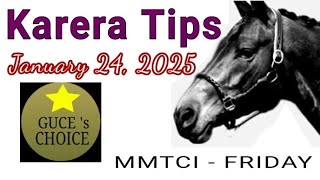 KARERA TIPS amp ANALYSIS by guceschoice JANUARY 24 2025  races at METRO TURF starts 5 PM [upl. by Aehs367]