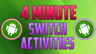 Android Studio  How to Switch Between Activities [upl. by Hamrah814]