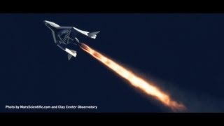 Virgin Galactics SpaceShipTwo Second Powered Flight [upl. by Eenor238]