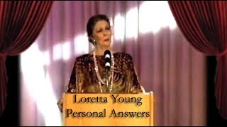 Loretta Young Answers Personal Questions [upl. by Nonnel440]