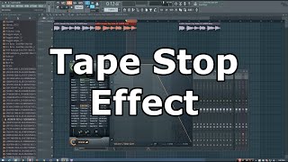 How to Make a Tape Stop Effect in FL Studio [upl. by Nnylyam]