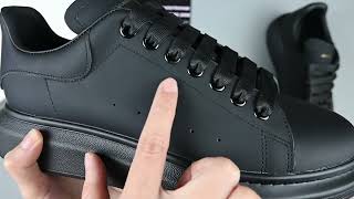 ALEXANDER MCQUEEN ALL BLACK SNEAKER REVIEW [upl. by Quill711]