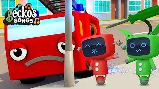 5 Little Fire Trucks｜Geckos Garage｜Songs and Nursery Rhymes  Trucks For Kids｜Accidents Happen [upl. by Cullin]