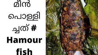 kerala style മീൻ പൊള്ളിച്ചത് Hamour fish  easy tasty recipe [upl. by Dowlen528]