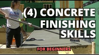 How To Finish Concrete 4 Basic Skills For Beginners [upl. by Kolodgie]