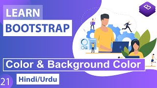 Bootstrap CSS Color amp Background Color Classes Tutorial in Hindi  Urdu [upl. by Acirehs65]