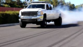 Duramax Dually Burn Out [upl. by Berhley36]