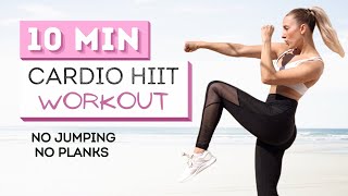 10 min CARDIO HIIT WORKOUT  No Jumping  No Wrists  Challenge Your Coordination [upl. by Sanger]