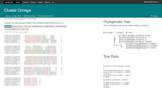 Multiple Sequence Alignment and Phylogeny using Clustal Omega [upl. by Enirhtak]