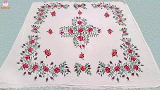 Rose Flower Dusuti Bedsheet In Hindi By Desi Design [upl. by Frayne]