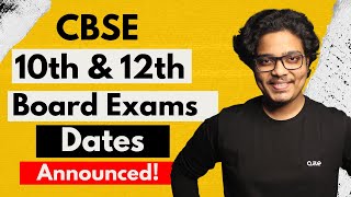 CBSE Board Exams Dates Released  Class 10 and 12 Board Exams 202021 [upl. by Immanuel]