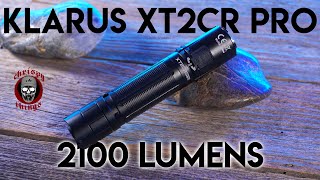 2100 Lumen TacticalEDC Flashlight  Klarus XT2CR Pro Review [upl. by Young]