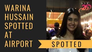 Warina Hussain Spotted at Airport [upl. by Sibel]