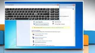 How to use the Onscreen virtual Keyboard in Windows® 7 [upl. by Nahej]