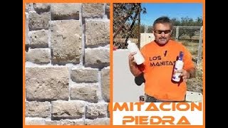 COMO HACER EFECTO DE PIEDRA CON MORTEROSFÁCILMENTE [upl. by Alyose]