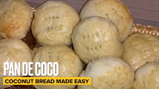 PAN DE COCO how to bake the easiest way [upl. by Ardis]