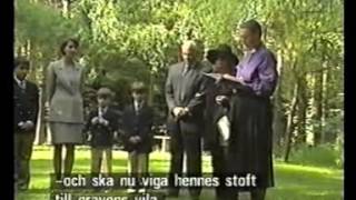 Greta Garbos funeral 1999 at SkyrkogårdenSweden [upl. by Marigolda]