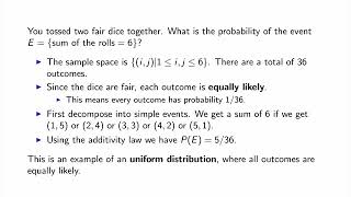 Introduction to probability part 2  sets sample spaces and axioms of probability [upl. by Solotsopa]