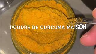 Comment préparer la poudre de curcuma à la maison simple et facile a faire [upl. by Cummings]