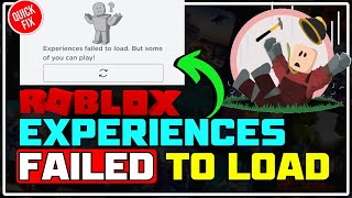 How to Fix Roblox Experiences Failed to Load Error 5 WORKING METHODS [upl. by Ithsav]