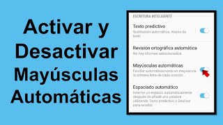 Como desactivar mayusculas en el teclado samsung [upl. by Ellecrad]