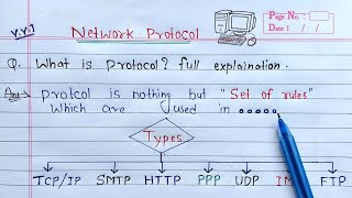 What is Protocol full Explanation  TCPIP HTTP SMTP FTP POP IMAP PPP and UDP Protocols [upl. by Anelleh369]