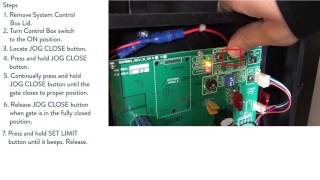 Setting Limits on Automatic Gate Opener [upl. by Holle]