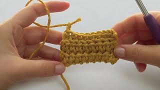 Thermal Half Double Crochet Stitch version 1  How to Crochet a Potholder [upl. by Nickolai]