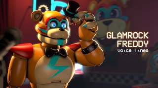 Glamrock Freddy voice lines FNAFSB SFM [upl. by Ylicic686]