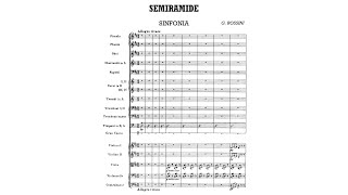 Rossini Semiramide Overture with Score [upl. by Kielty]