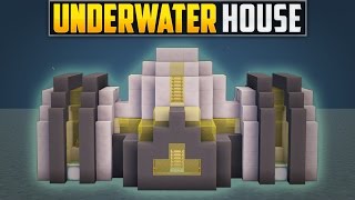 Minecraft How To Build An Underwater House Tutorial [upl. by Sinnoda1]