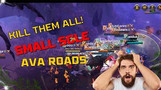 INSANE SMALL SCALE PVP 🔥NO MERCY🔥 ROAD FIGHTS  Albion Online [upl. by Lohner]