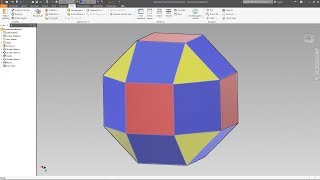 Rhombicuboctahedron  Autodesk Inventor [upl. by Nytsirhc]