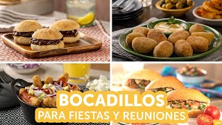 Bocadillos para fiestas y reuniones  Kiwilimón [upl. by Enair808]