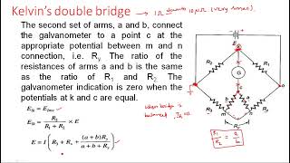 Kelvin double bridge  Electrical Instruments  EIM   Lec  42 [upl. by Divd]