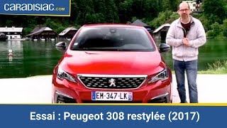 Essai  Peugeot 308 restylée 2017  toujours le bon numéro [upl. by Nevada]