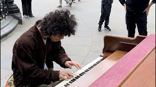 Ethan Bortnick Surprises Park Pianist [upl. by Iadam]