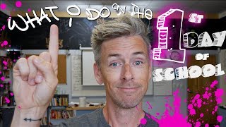 What I Do on the First Day of School  High School Teacher Vlog [upl. by Armbrecht]