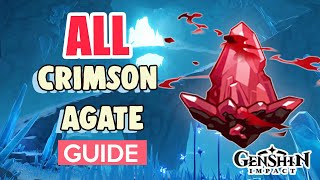 How to GET ALL CRIMSON AGATE COMPLETE GUIDE  Genshin Impact [upl. by Luz418]