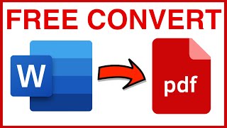 How to Convert Word to PDF Free  Free Word to PDF Converter [upl. by Pickard]